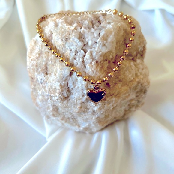 18K Gold Plated Stainless Steel “Heart” Bracelet - Picture 2 of 4